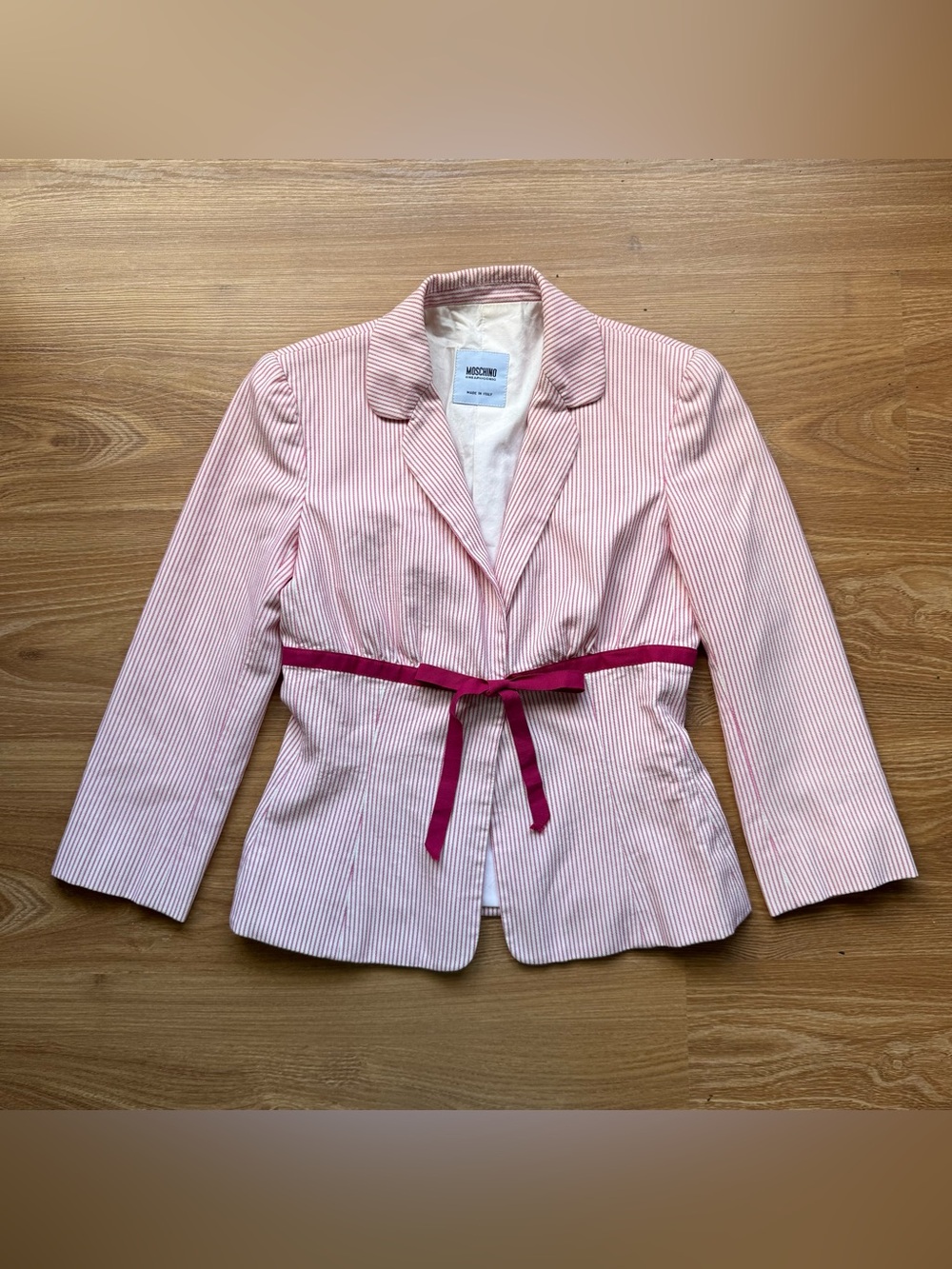 Vintage Moschino Cheap & Chic Made in Italy Pin Striped Blazer